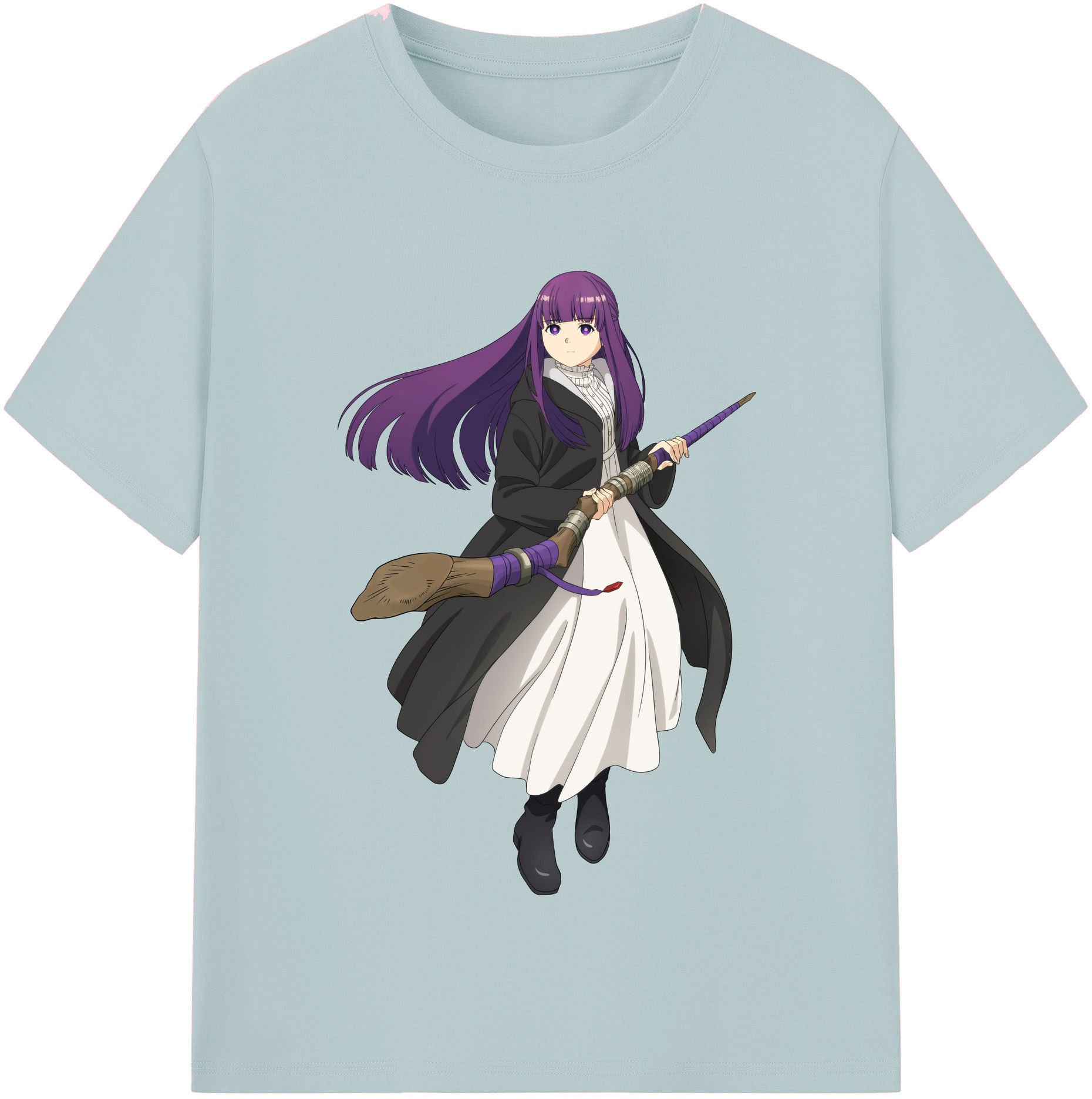 （画像用） 葬送のフリーレン Frieren 綿100％半袖Tシャツ（フロントプリント）